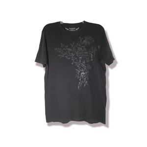 Express Black Men's Skull Print Tshirt M Medium